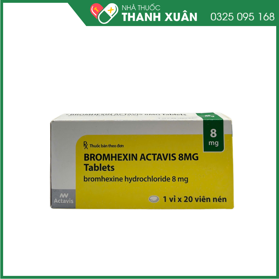 Bromhexine Actavis làm loãng đờm nhanh chóng